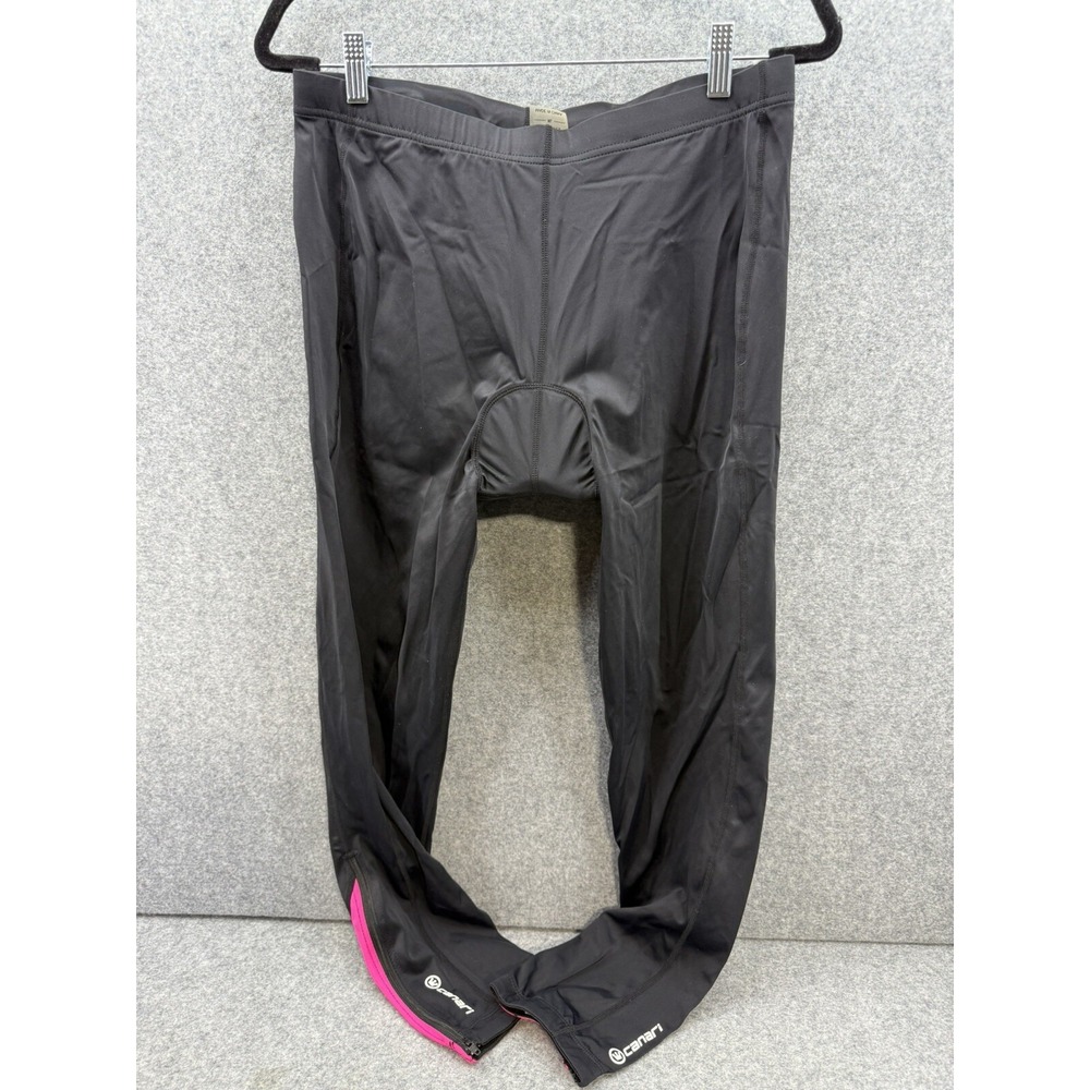 Canari‎ Women Black Athletic Cycling Bike Biking Padded Leggings Pants Size XL